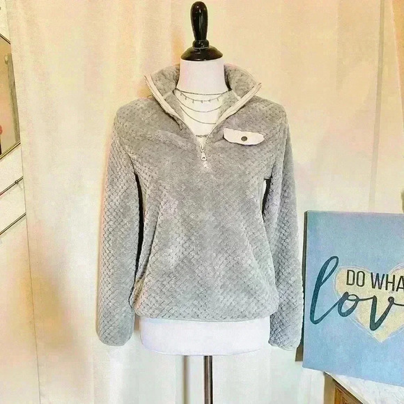 Women’s Soft Half Zip Pullover Sweater - Picture 1 of 5